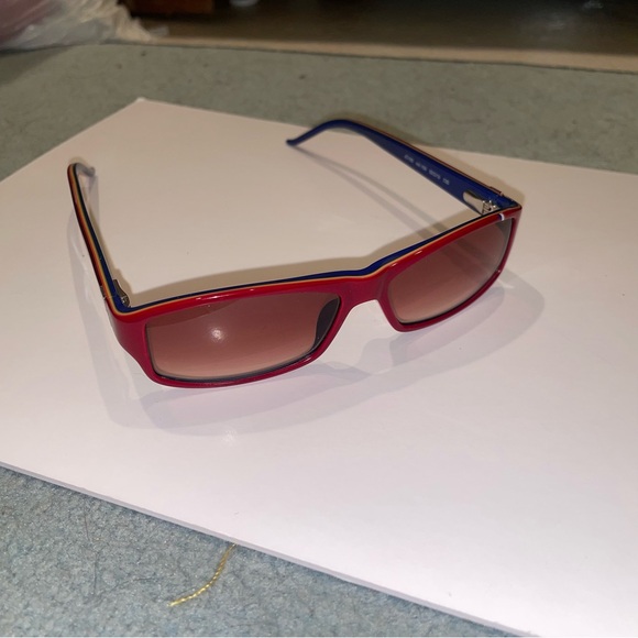 ✨ NOS Just Cavalli JC183 Red & Blue Oval Sunglasses | Pristine NWOT ✨ - Picture 6 of 16